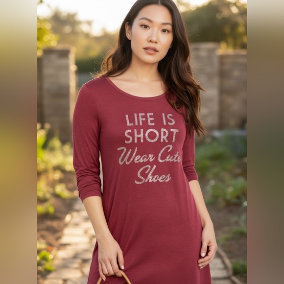 Maurices Tops - Maurices Burgundy Long Sleeve Tee